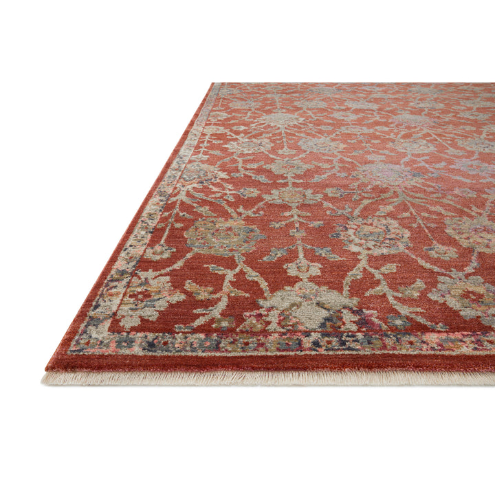 Loloi Giada Red / Multi 2'-7" x 4' Accent Rug