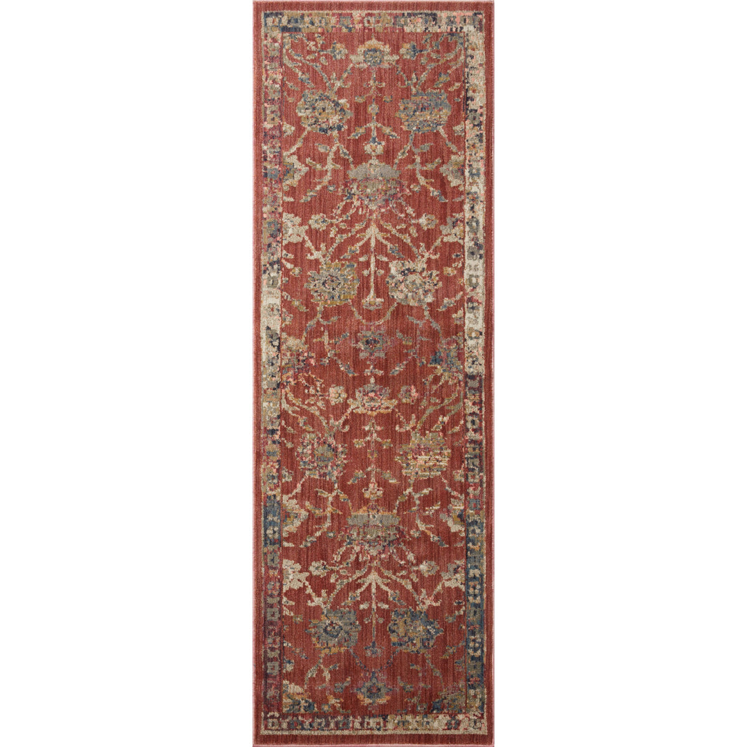 Loloi Giada Red / Multi 2'-7" x 12'-0" Runner Rug