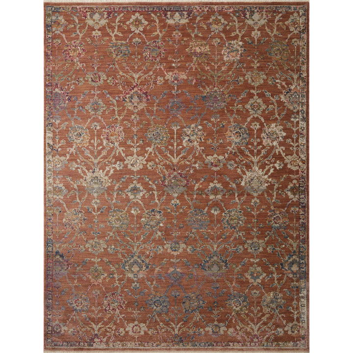 Loloi Giada Terracotta / Multi 5'-0" x 5'-0" Round Area Rug