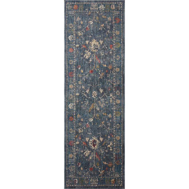 Loloi Giada Denim / Multi 2'-7" x 12'-0" Runner Rug