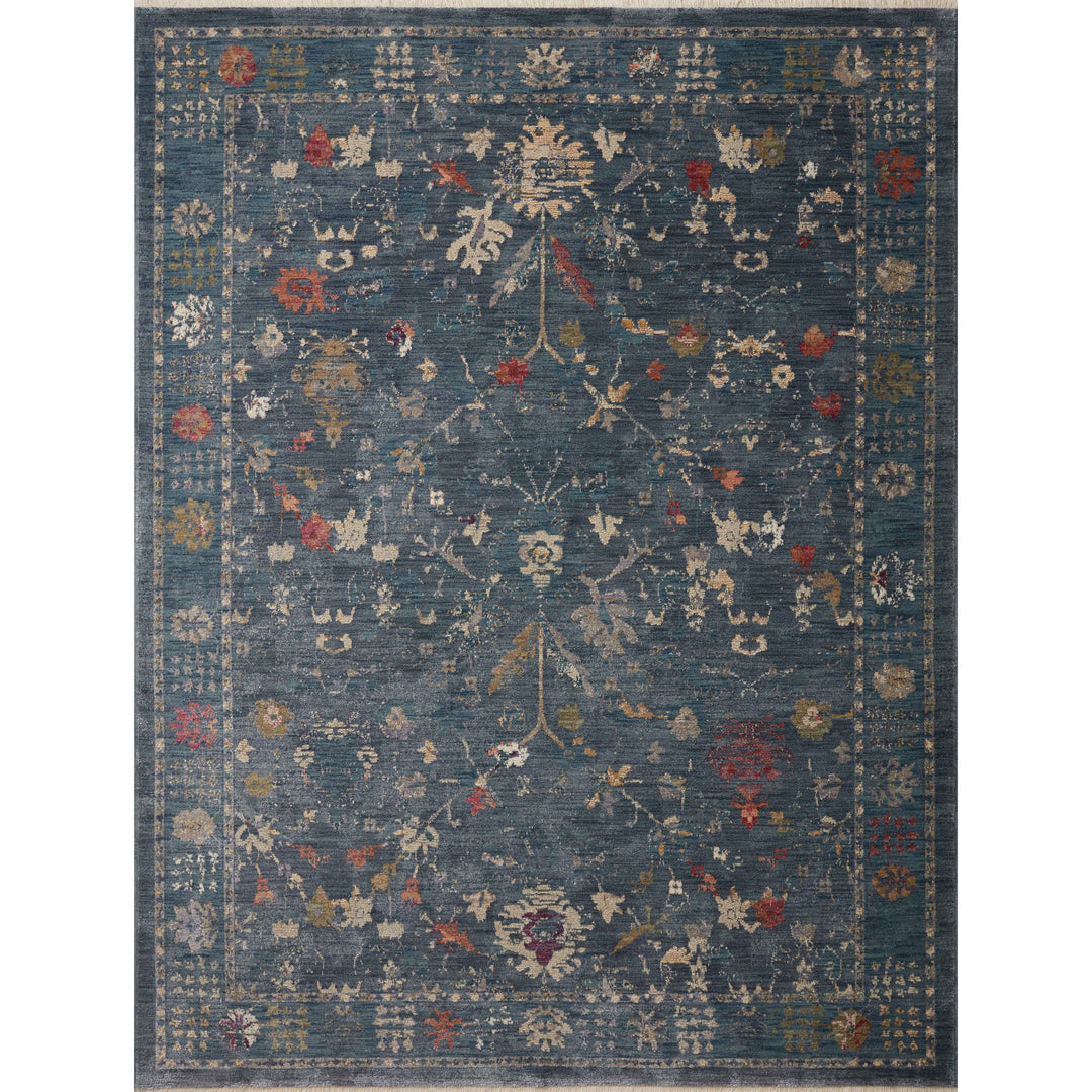 Loloi Giada Denim / Multi 2'-7" x 12'-0" Runner Rug