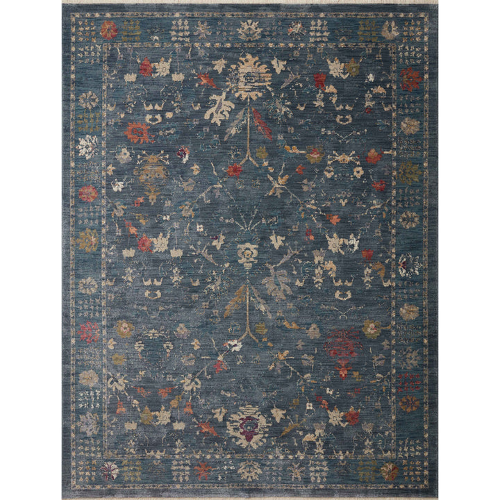 Loloi Giada Denim / Multi 2'-7" x 12'-0" Runner Rug