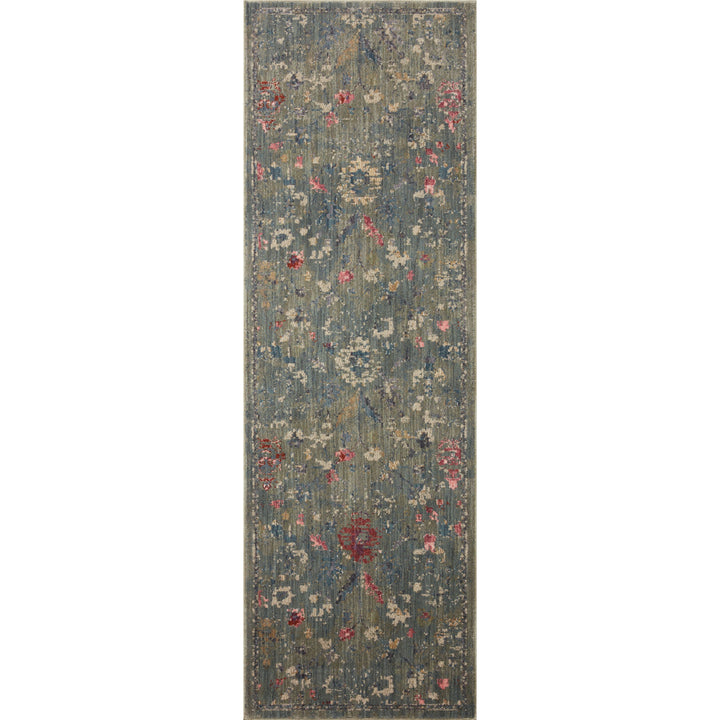 Loloi Giada Lagoon / Multi 3'-2" x 3'-2" Round Accent Rug