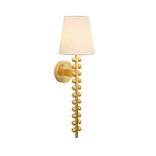 Gino One Arm Ball Lined Sconce