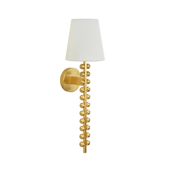Gino One Arm Ball Lined Sconce