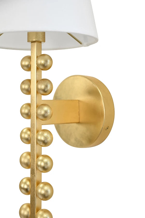 Gino One Arm Ball Lined Sconce