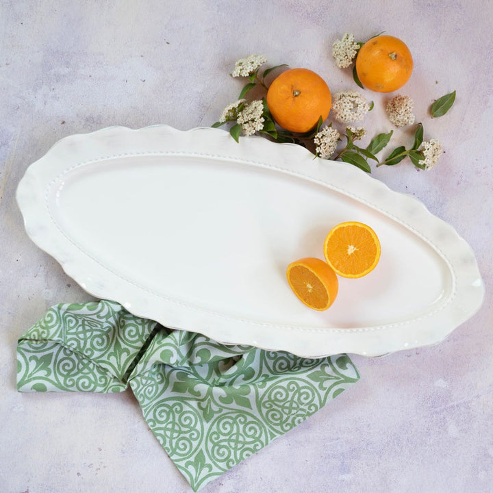 Giorno Ash Long Oval Platter