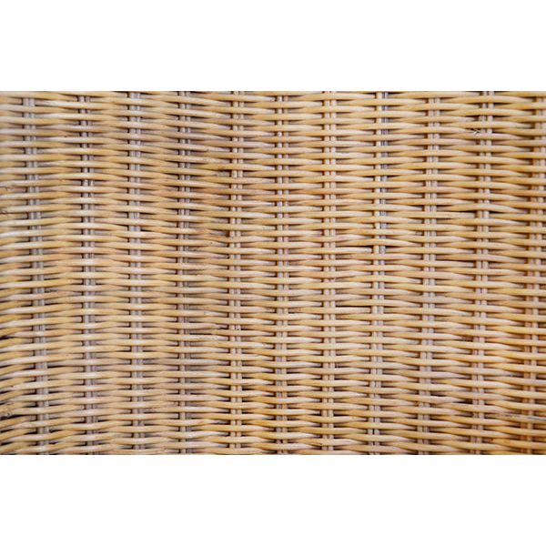 Rattan Three Leg Lounge Chair With Performance Ivory Linen