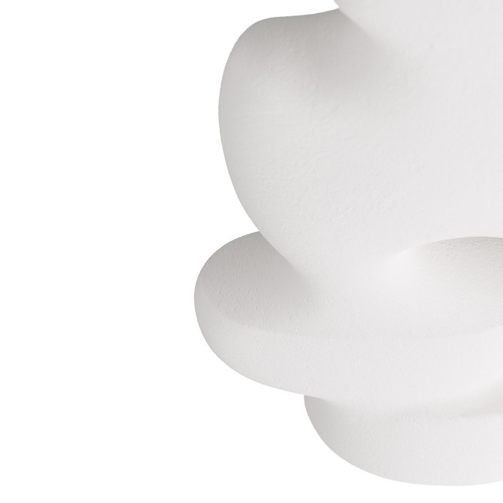 Emery Sculpture - White