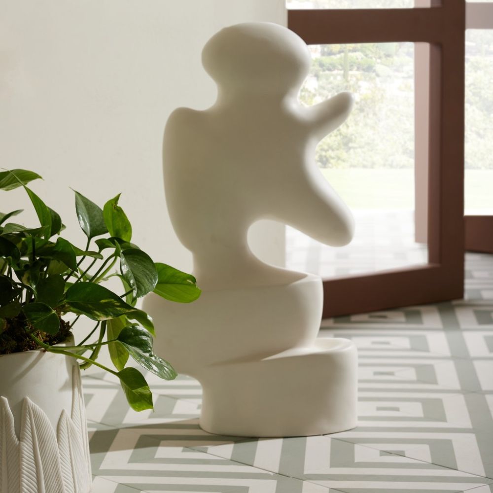 Decorative Objects Emery Sculpture - White