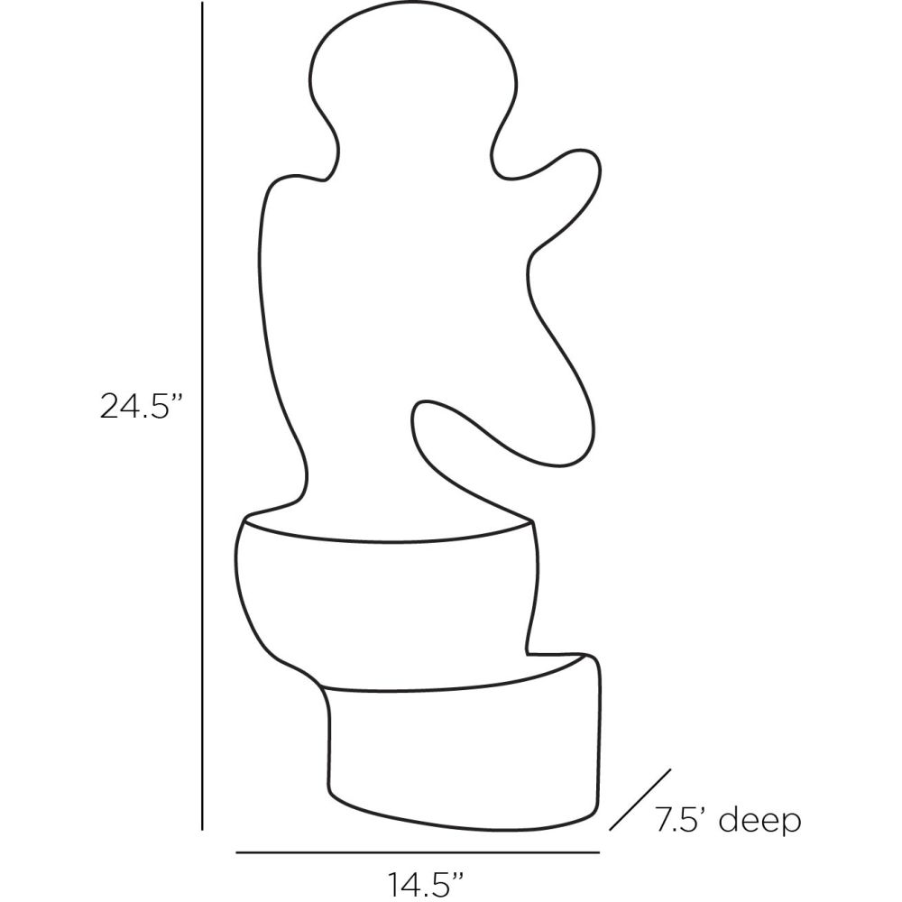 Emery Sculpture - White