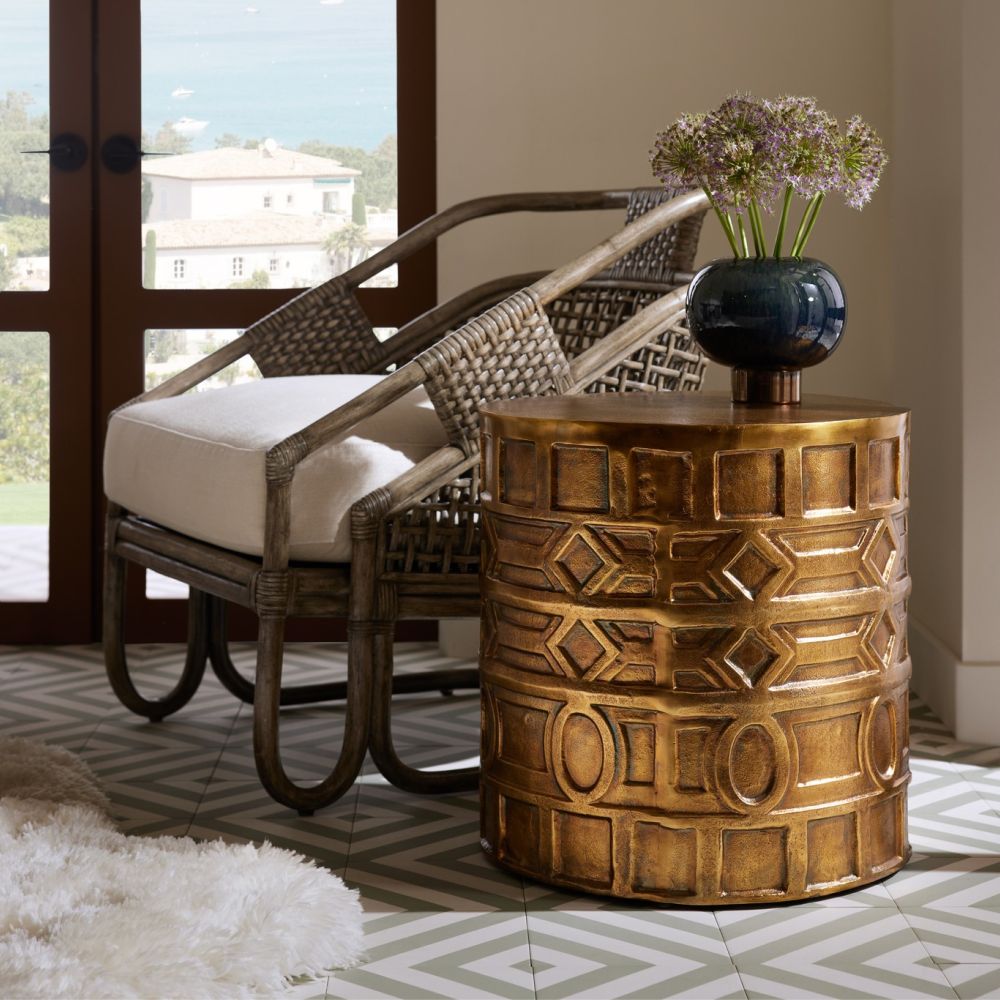 Side Tables Celestia End Table - Gold