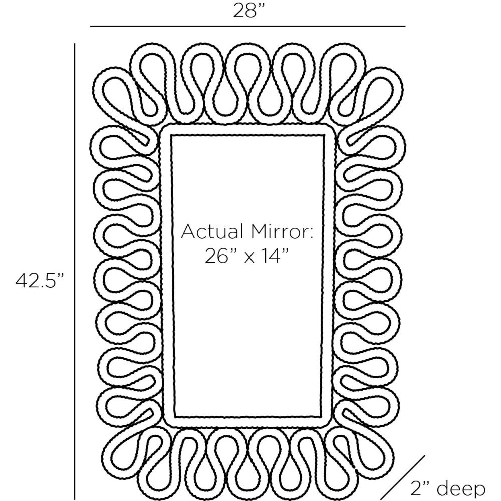 Myra Mirror - White