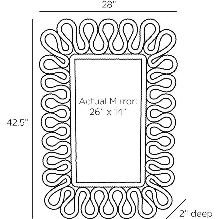 Myra Mirror - White