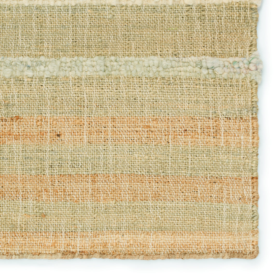 Jaipur Living Eirene Natural Striped Beige/ Blue Runner Rug (2'6"X9')