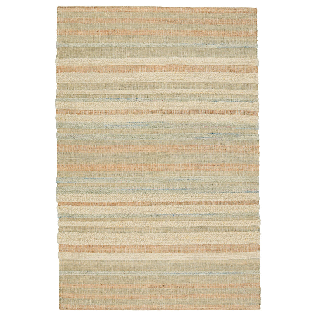 Jaipur Living Eirene Natural Striped Beige/ Blue Area Rug (5'X8')