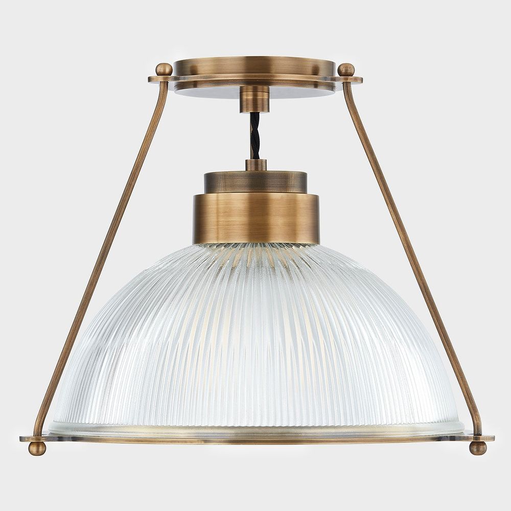 Flush Mounts Glint Semi Flush - Patina Brass