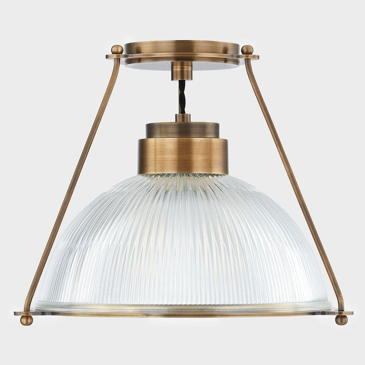 Flush Mounts Glint Semi Flush - Patina Brass