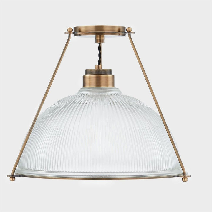 Glint Semi Flush - Patina Brass