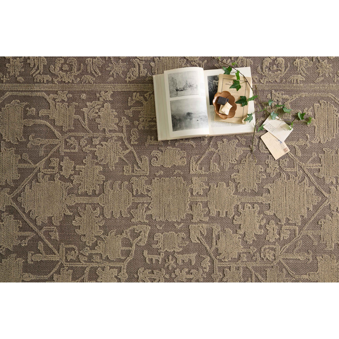 Magnolia Home By Joanna Gaines x Loloi Gloria Bark / Khaki 9'-3" x 13' Area Rug