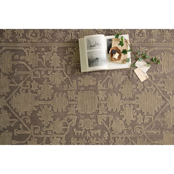 Magnolia Home By Joanna Gaines x Loloi Gloria Bark / Khaki 7'-9" x 9'-9" Area Rug