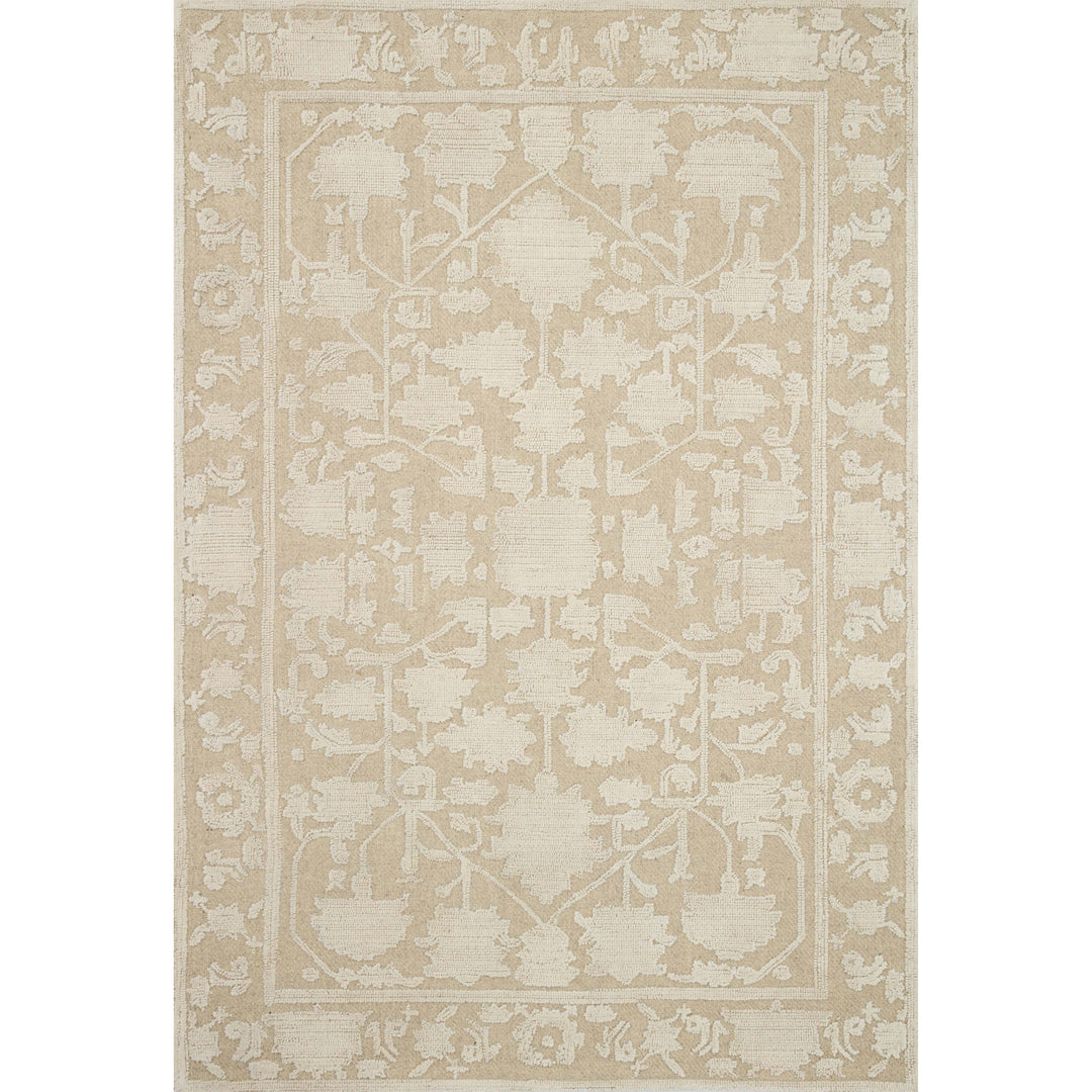 Magnolia Home By Joanna Gaines x Loloi Gloria Natural / Ivory 2'-3" x 3'-9" Accent Rug