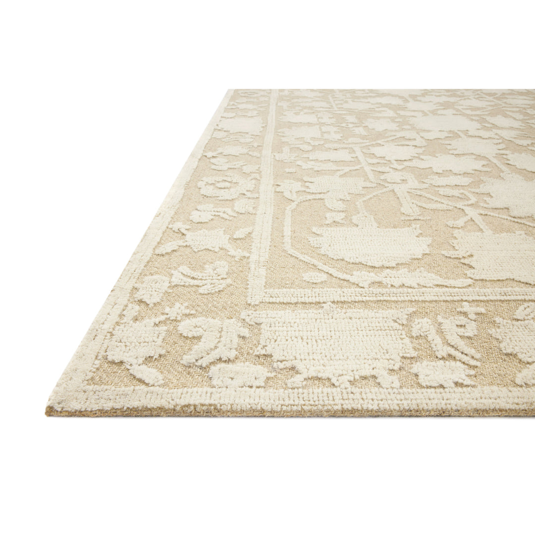 Magnolia Home By Joanna Gaines x Loloi Gloria Natural / Ivory 2'-3" x 3'-9" Accent Rug