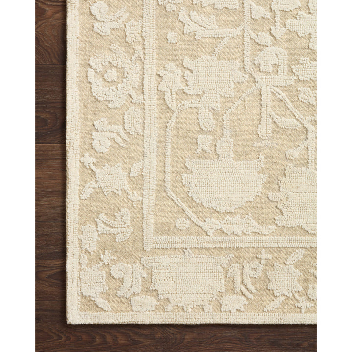 Magnolia Home By Joanna Gaines x Loloi Gloria Natural / Ivory 2'-3" x 3'-9" Accent Rug