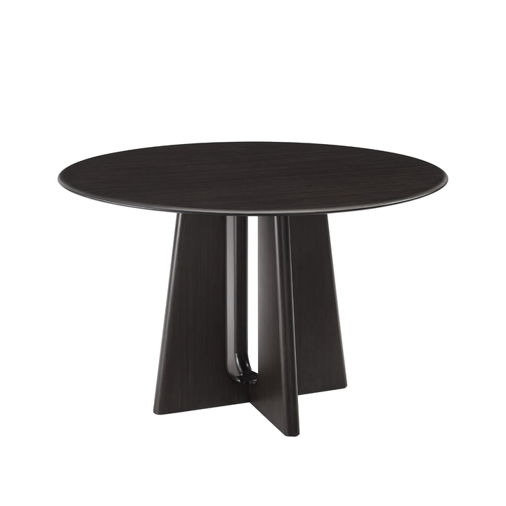 Luna 48” Round Dining Table - Caviar