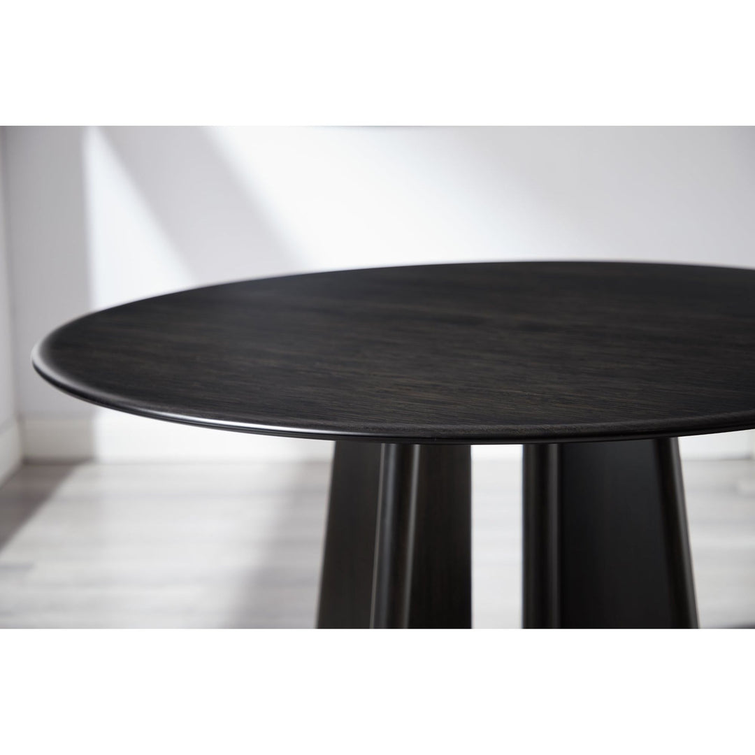 Luna 48” Round Dining Table - Caviar