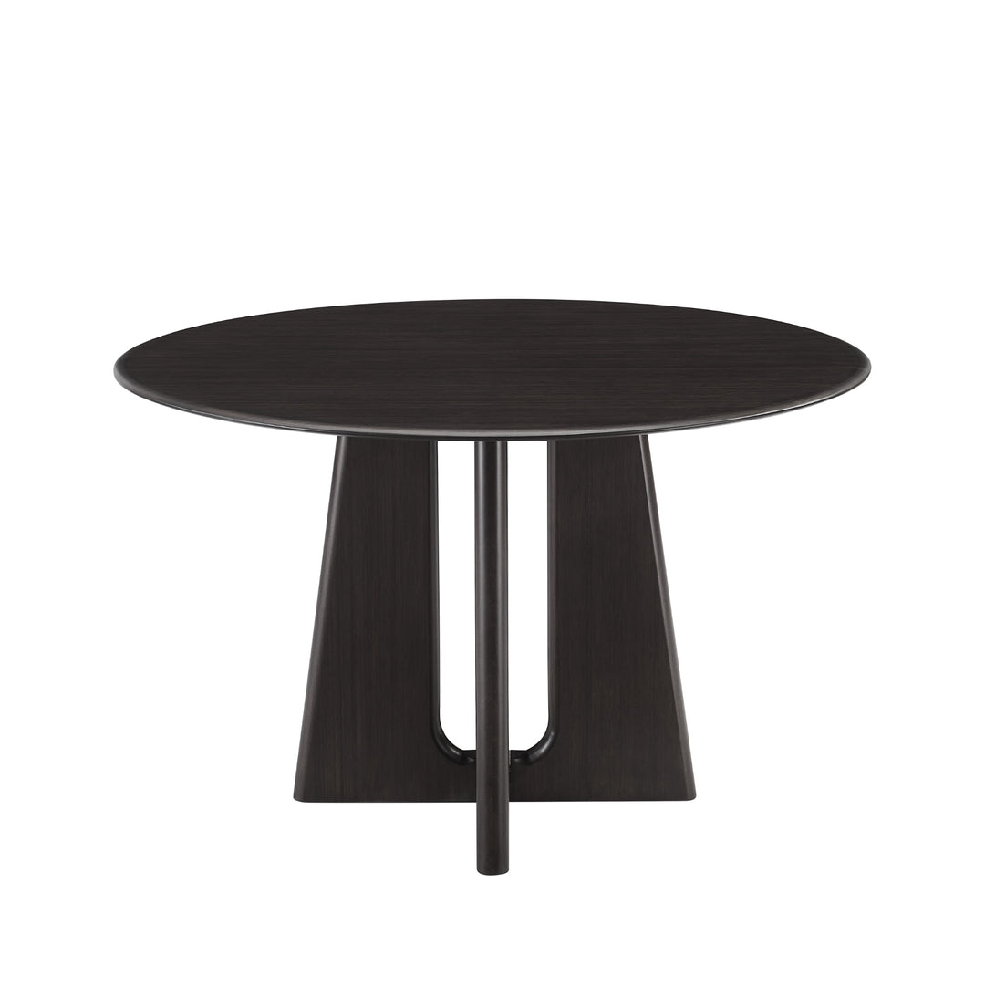 Luna 48” Round Dining Table - Caviar