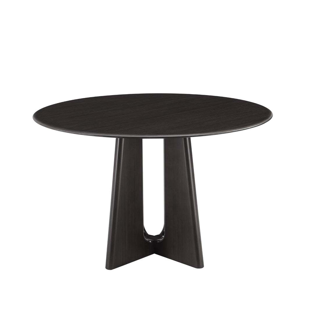 Luna 48” Round Dining Table - Caviar