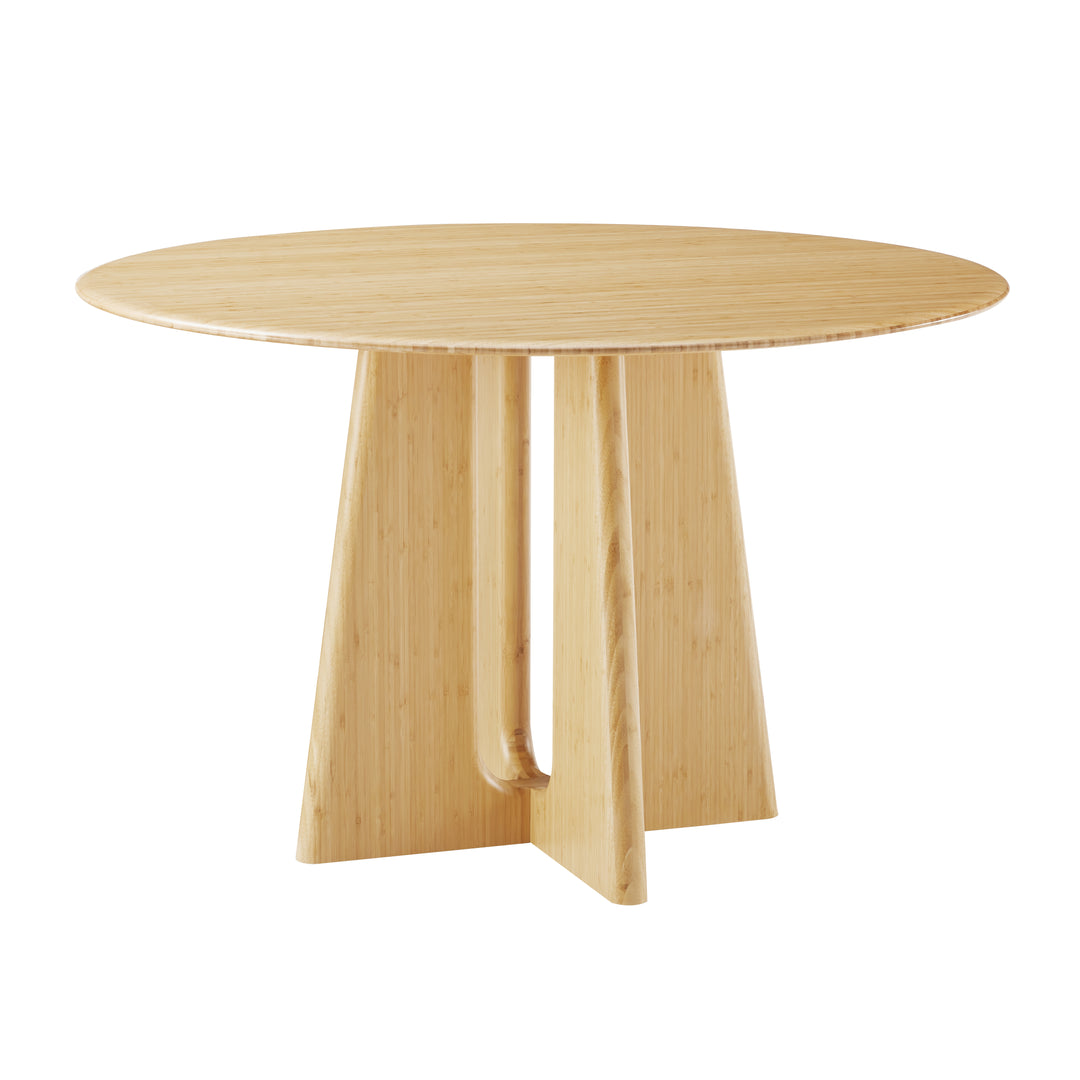 Luna 48“ Round Dining Table - Wheat