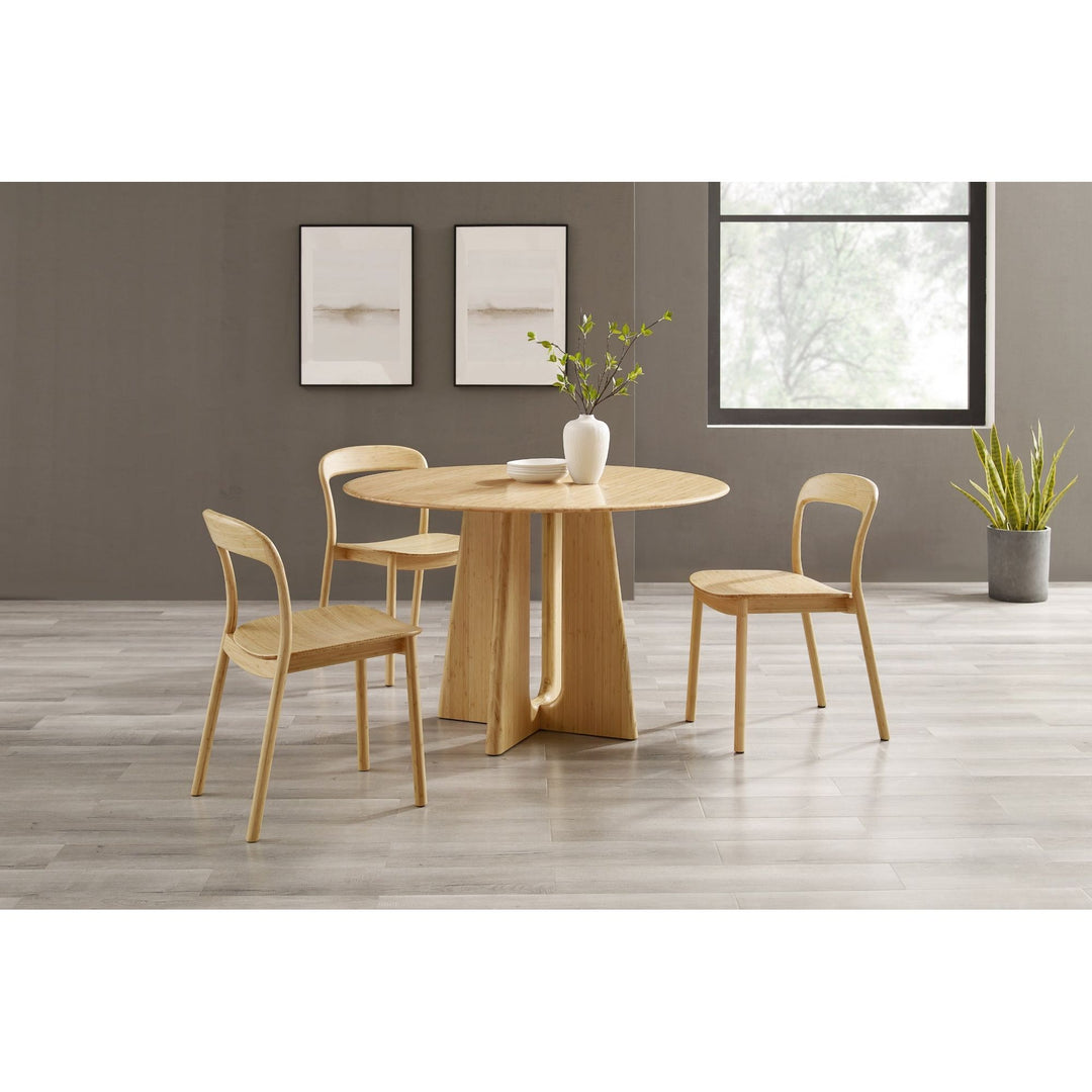 Luna 48“ Round Dining Table - Wheat