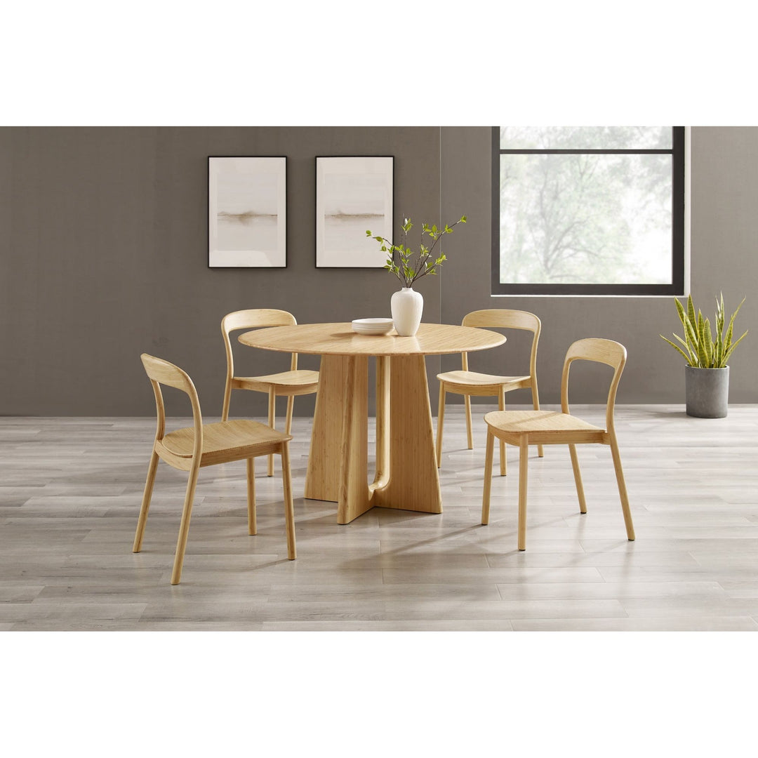 Luna 48“ Round Dining Table - Wheat