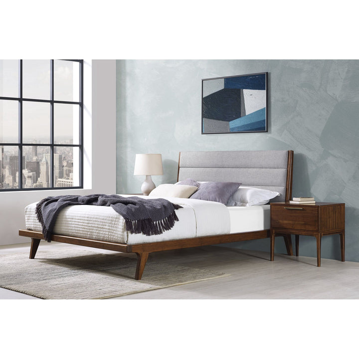 Mercury Upholstered Queen Platform Bed - Exotic