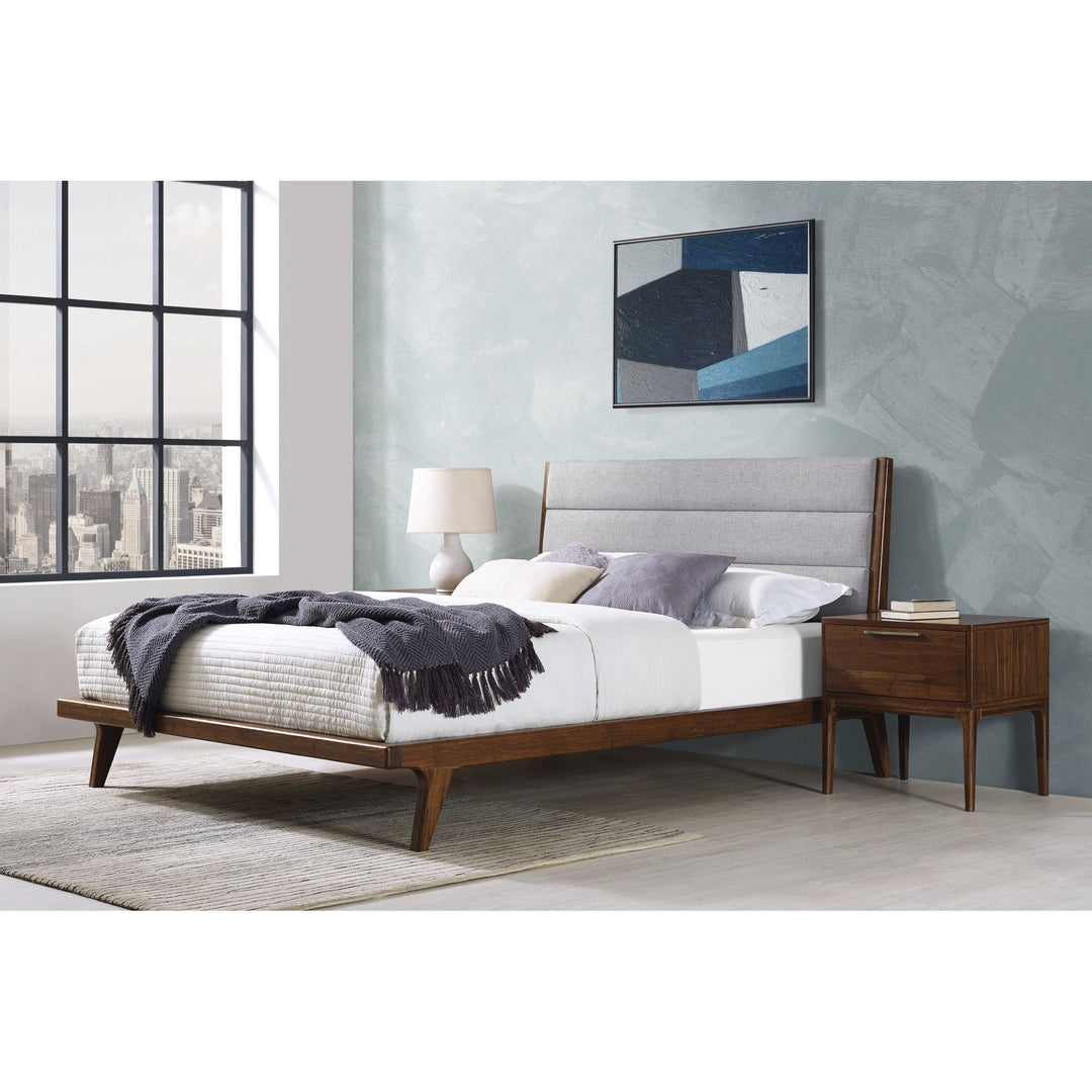 Mercury Upholstered Eastern King Platform Bed - Exotic