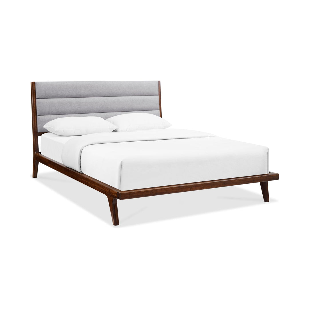 Mercury Upholstered Eastern King Platform Bed - Exotic