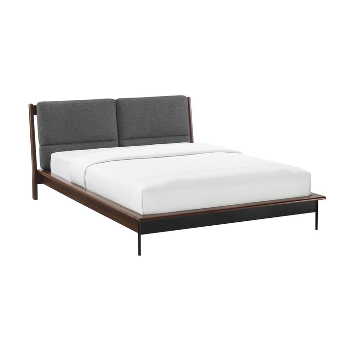 Park Avenue King Platform Bed with Fabric - Ruby