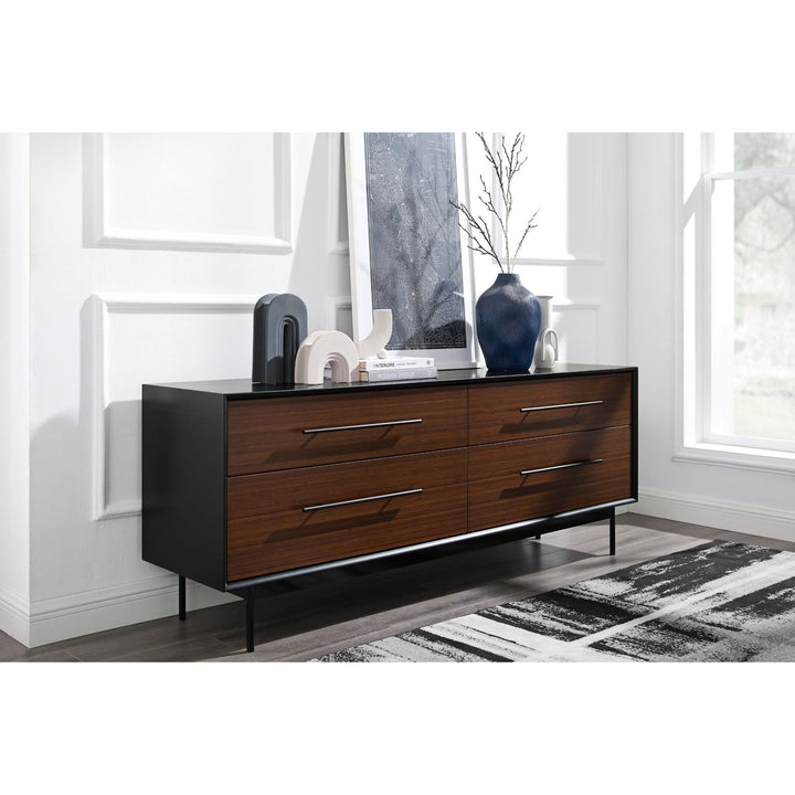 Park Avenue 4 Drawer Double Dresser - Ruby