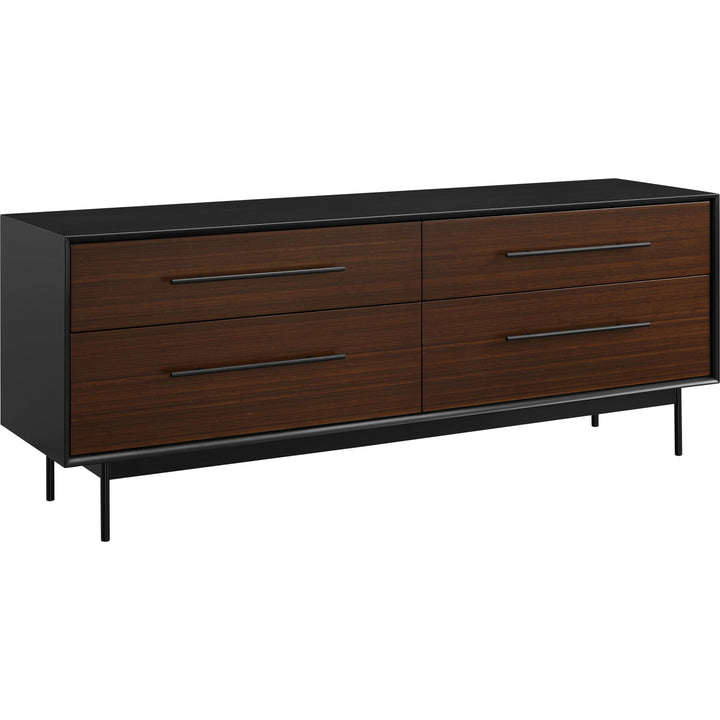 Park Avenue 4 Drawer Double Dresser - Ruby