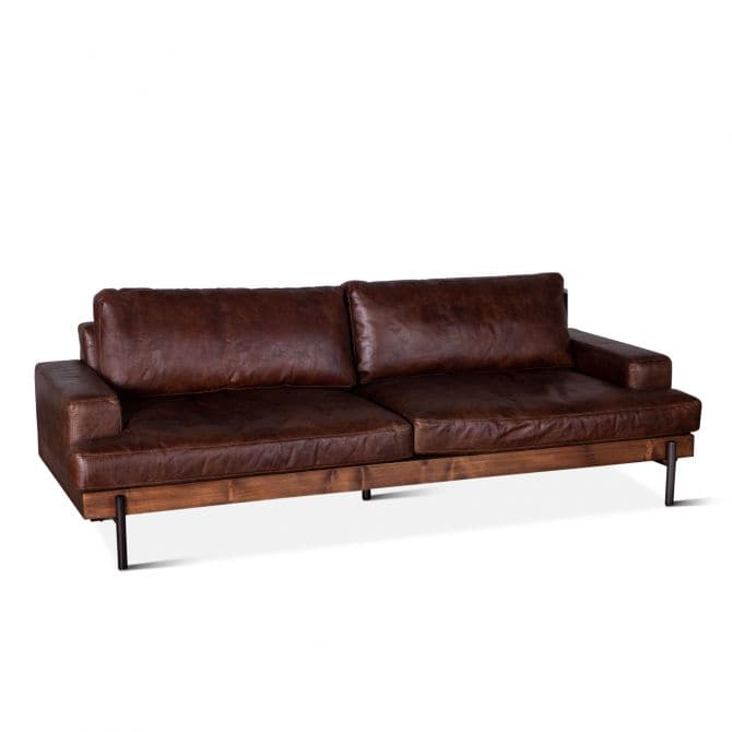 Portofino 94" Leather Sofa-Home Trends & Designs-HOMETD-GPF-ISOF-GEI-SofasGeisha Brown-1-France and Son