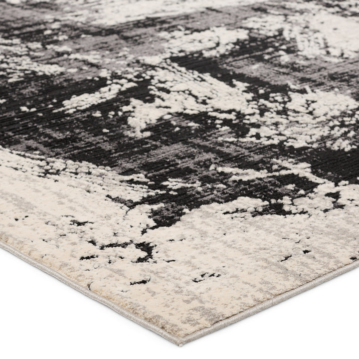 Jaipur Living Dusk Abstract Black/ Cream Area Rug (6'7"X9'6")