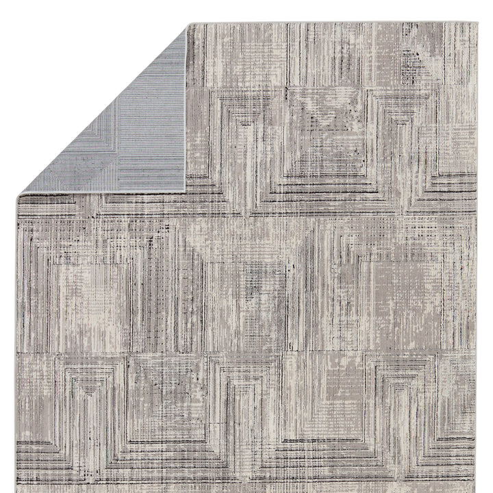 Jaipur Living Sublime Geometric Gray/ Cream Area Rug (6'7"X9'6")