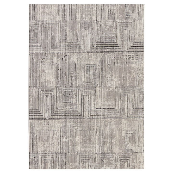 Jaipur Living Sublime Geometric Gray/ Cream Area Rug (6'7"X9'6")