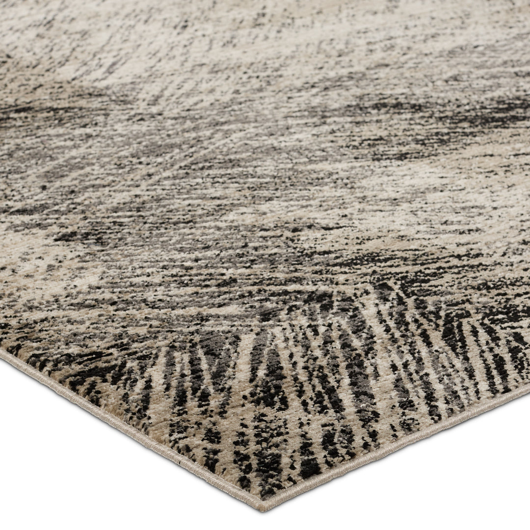 Jaipur Living Dairon Abstract Black/ Taupe Runner Rug (2'8"X8')