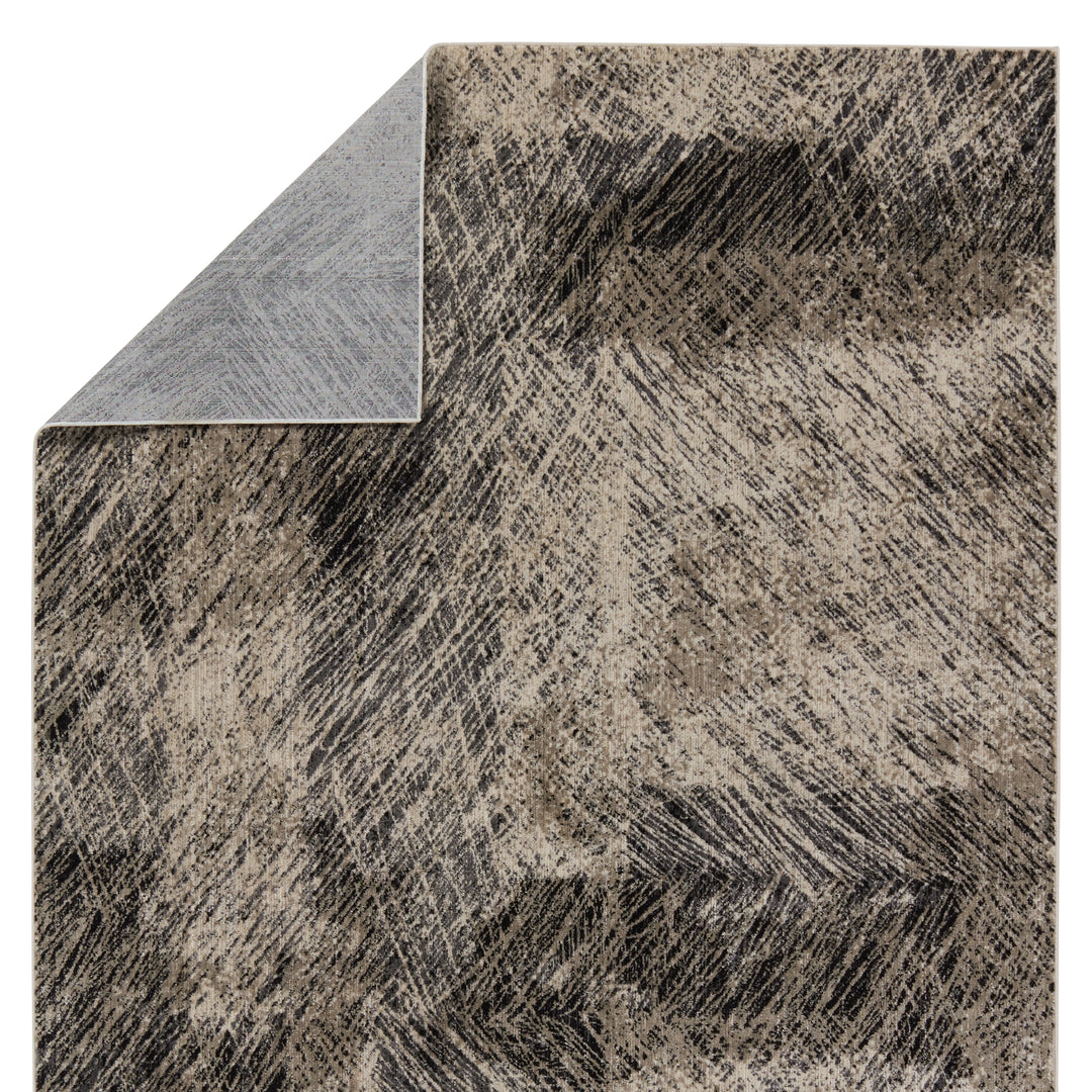 Jaipur Living Dairon Abstract Black/ Taupe Area Rug (6'7"X9'6")