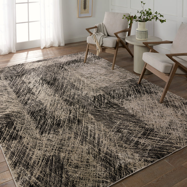 Jaipur Living Dairon Abstract Black/ Taupe Area Rug (8'X10')