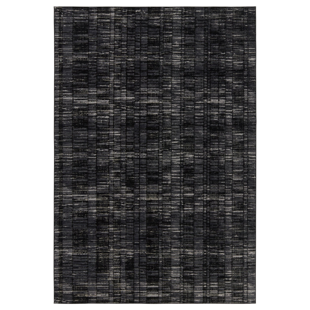 Jaipur Living Carbon Geometric Gray/ Black Runner Rug (2'8"X8')