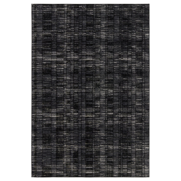 Jaipur Living Carbon Geometric Gray/ Black Runner Rug (2'8"X8')